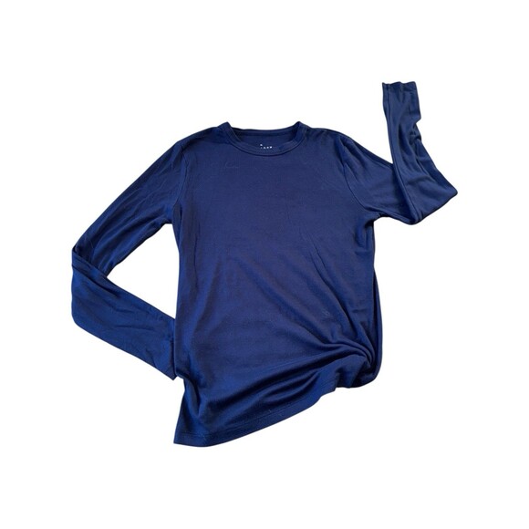 A New Day Long Sleeve TShirts Womens Medium Black Blue Basic Layering lot of 2 - Picture 4 of 10